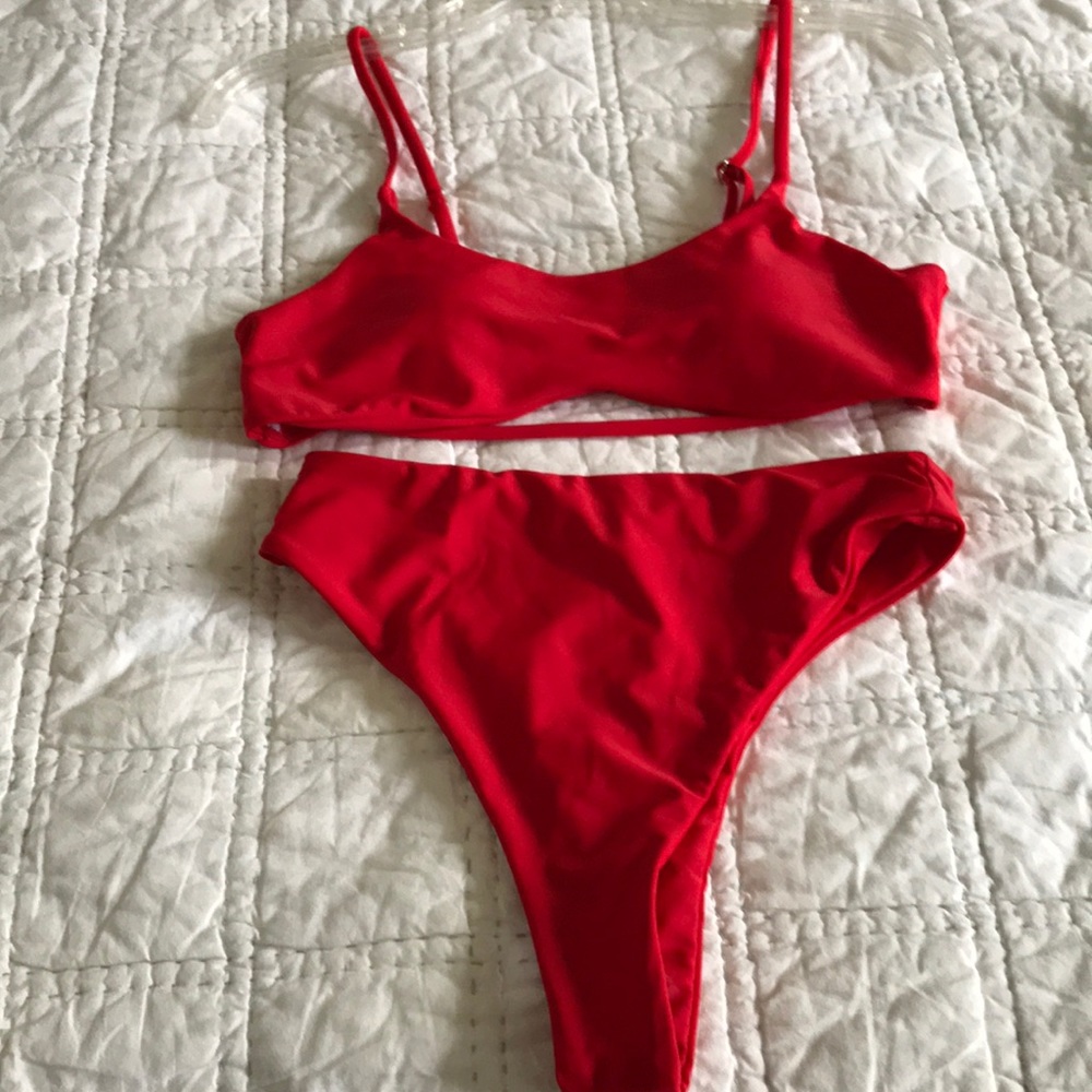 SEXY HIGH WAISTED RED BIKINI❤️